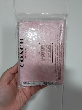 Coach Powder Pink Passport Cover
